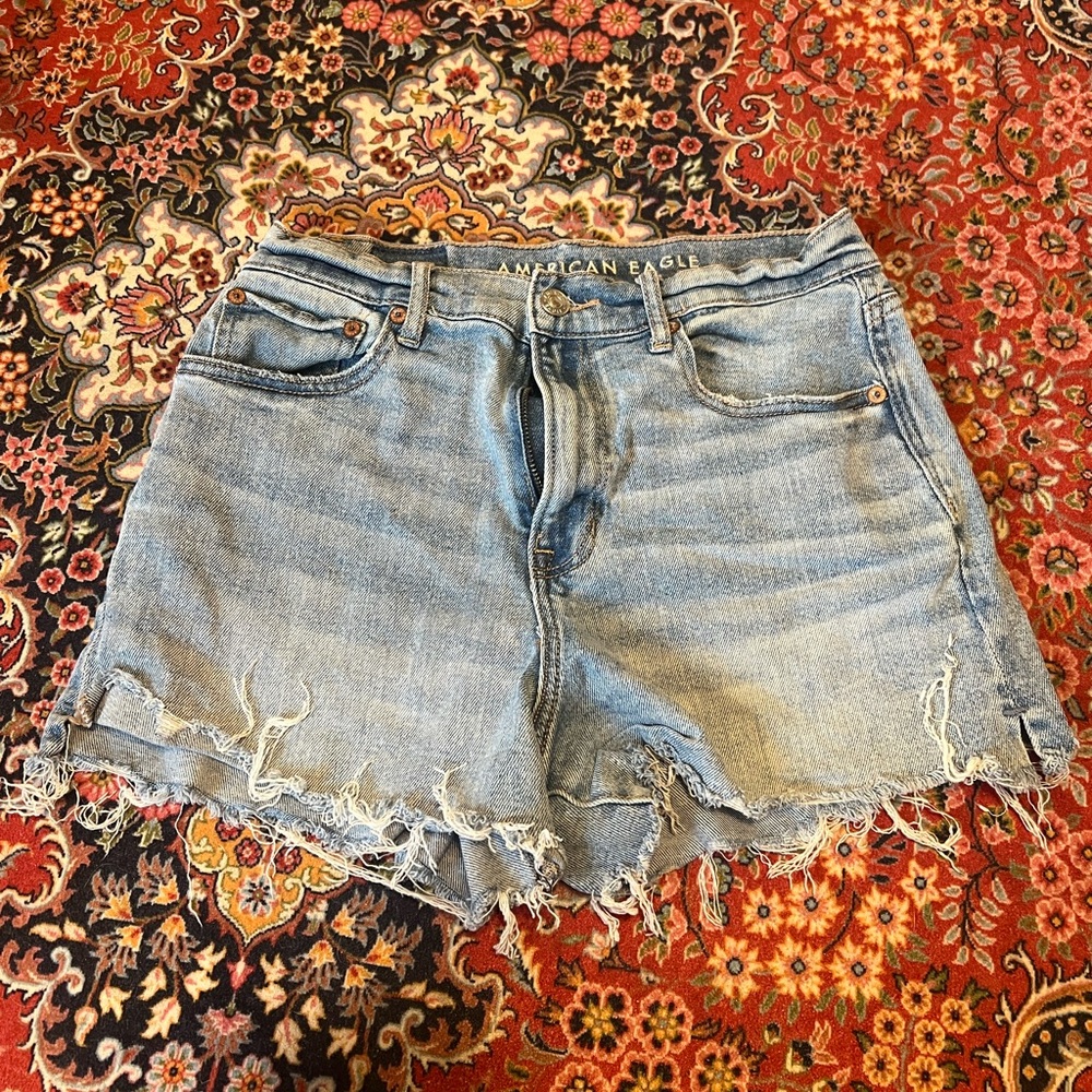 American Eagle highest rise 90s boyfriend Jean shorts